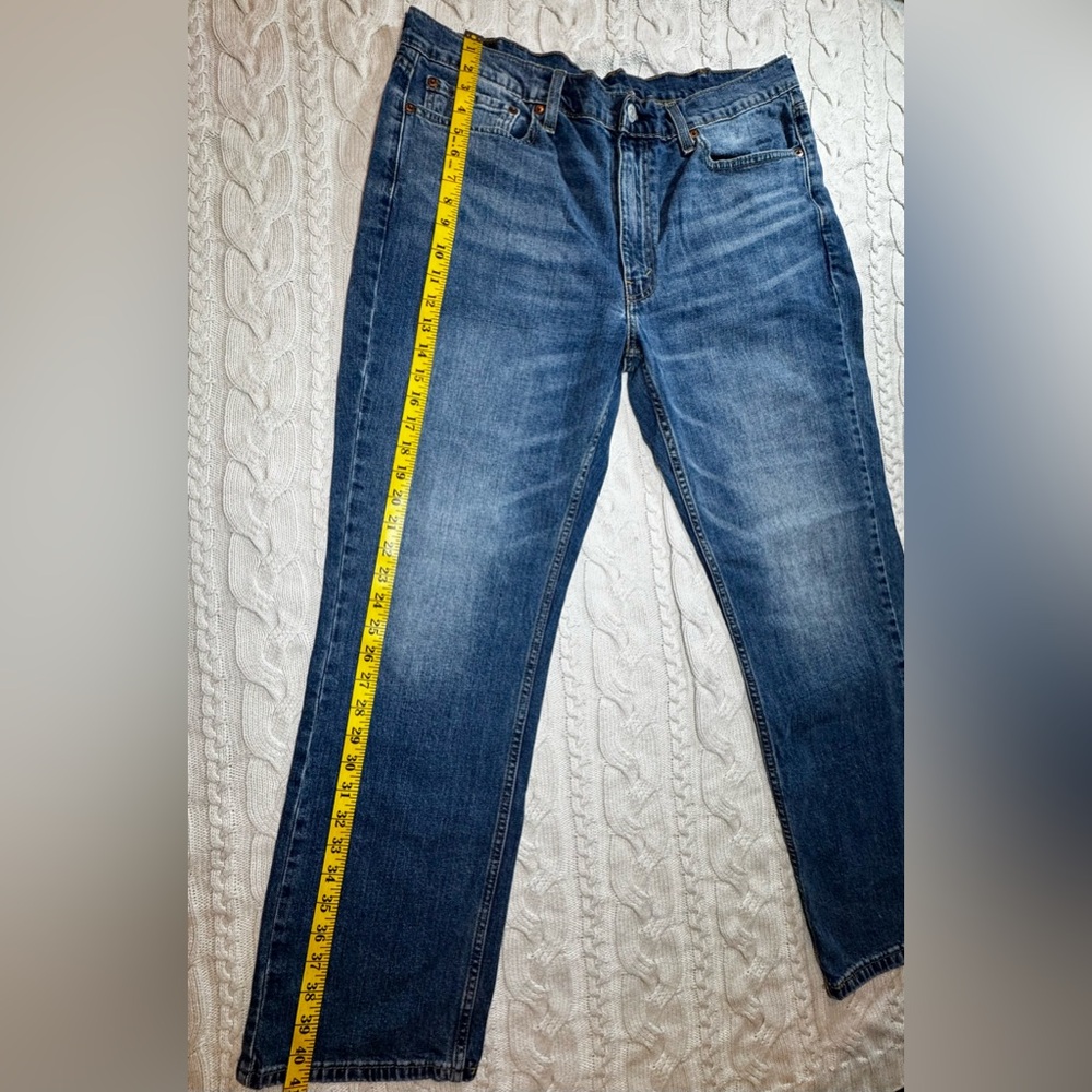 Men’s Levi’s 514 Dark Wash Jeans Straight Leg 38x30 #1552 - Picture 9 of 16